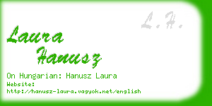 laura hanusz business card